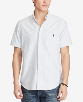 Polo Ralph Lauren - Men's Big & Tall Classic Fit Striped Cotton Shirt
