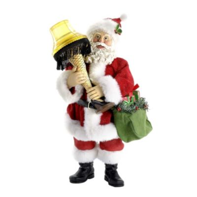 10 Inch Leg Lamp Fabrich&eacute; Santa with Light