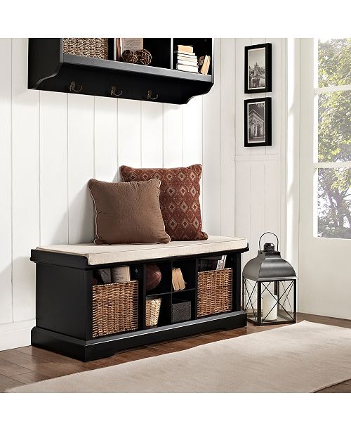 Crosley Brennan Entryway Storage Bench Reviews Furniture Macy S