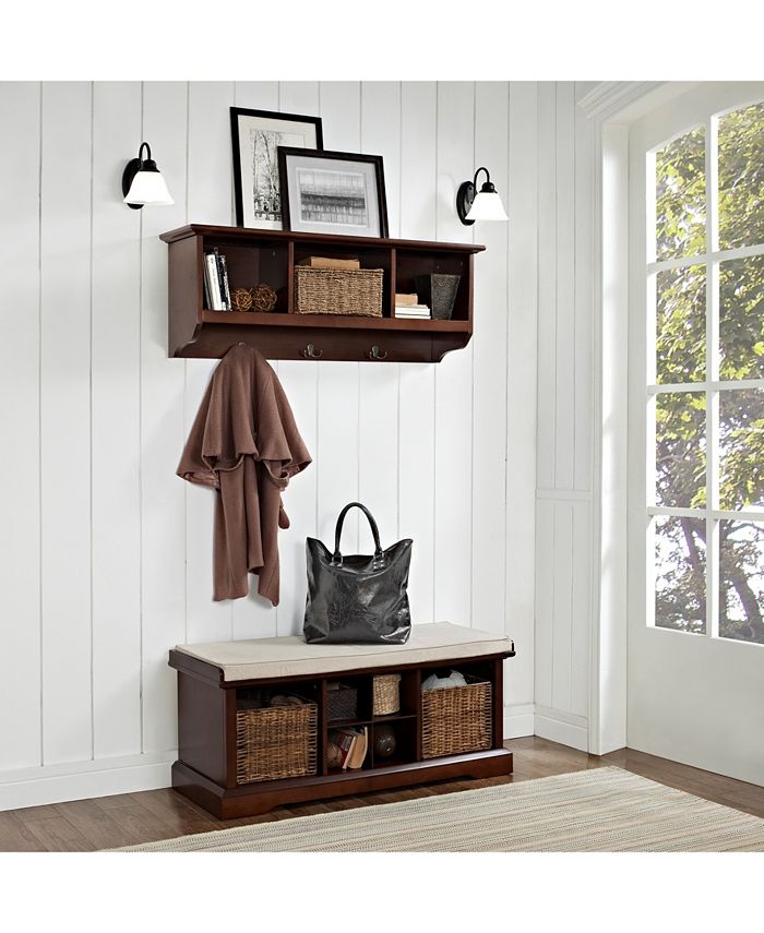 Crosley Brennan 2 Piece Entryway Bench And Shelf Set Macy's