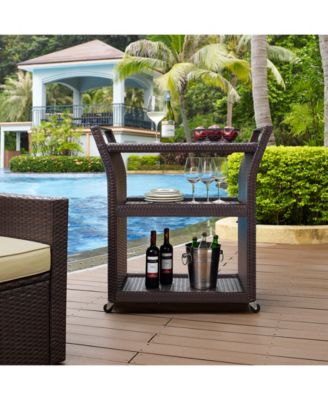 crosley palm harbor outdoor wicker bar