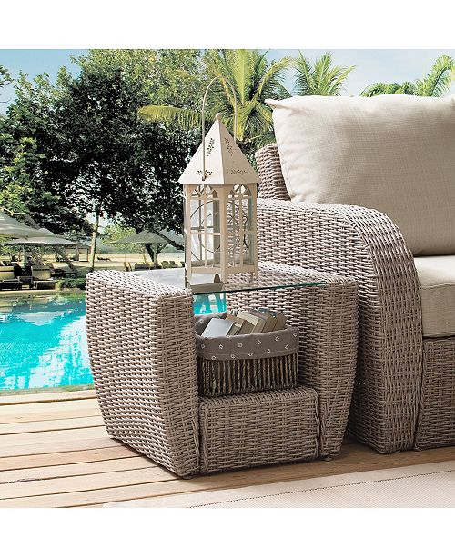 Crosley St Augustine Outdoor Wicker Side Table Reviews