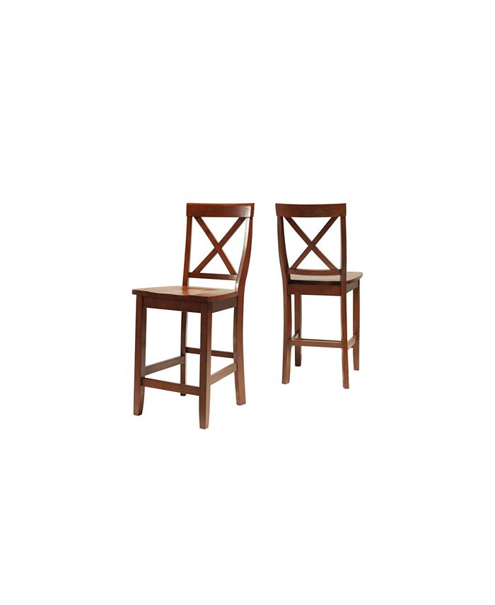 Crosley XBack Bar Stool With 24" Seat Height (Set Of 2) Macy's