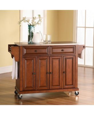 Crosley Stainless Steel Top Kitchen Cart Island Macy S   10553811 Fpx.tif