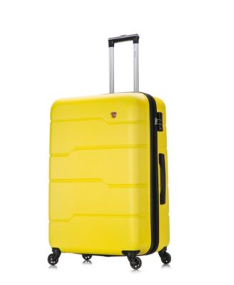 large yellow suitcase