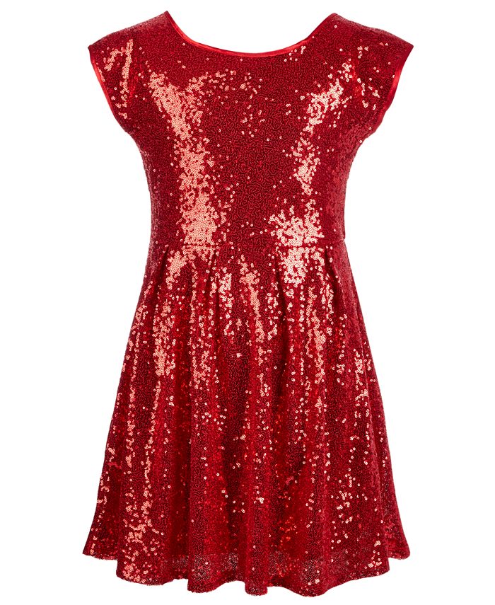 Epic Threads Big Girls Sequin Skater Dress, Created for Macy's - Macy's