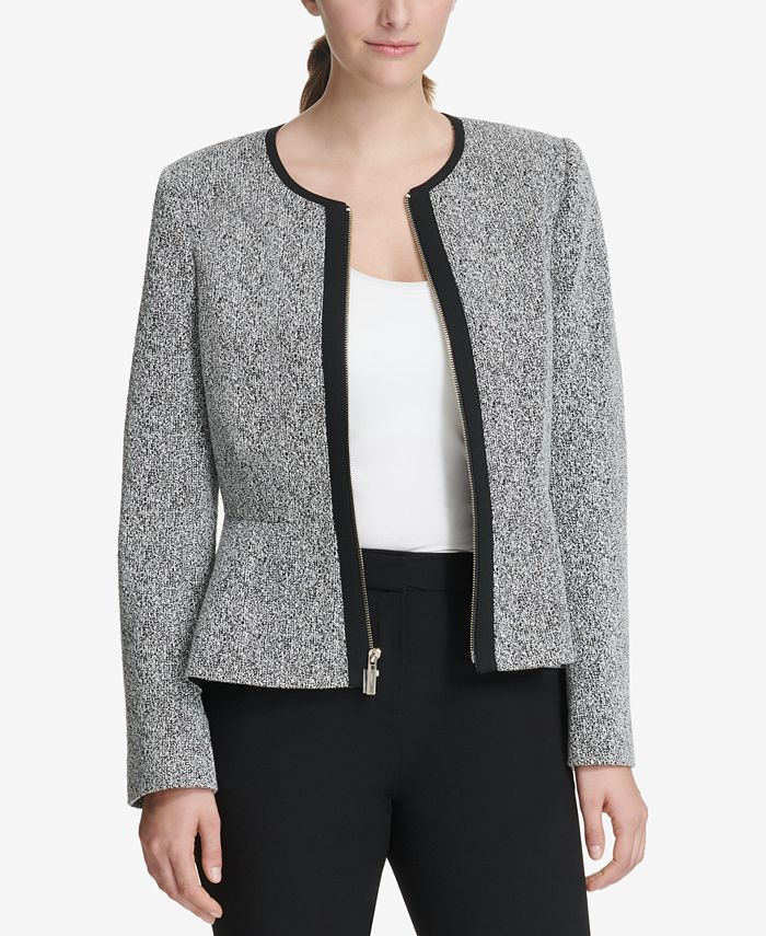 Dkny peplum blazer top