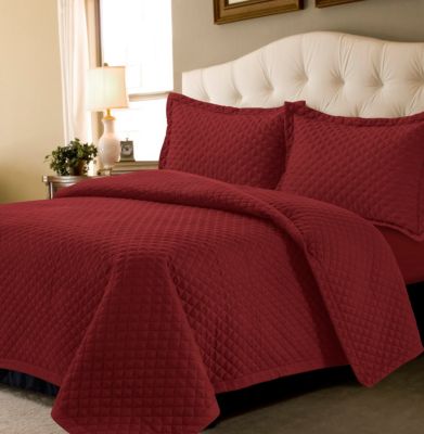 Brisbane Microfiber Solid Oversized Quilt Sets