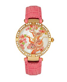Quartz Mia Collection Pinkleather Watch 38Mm