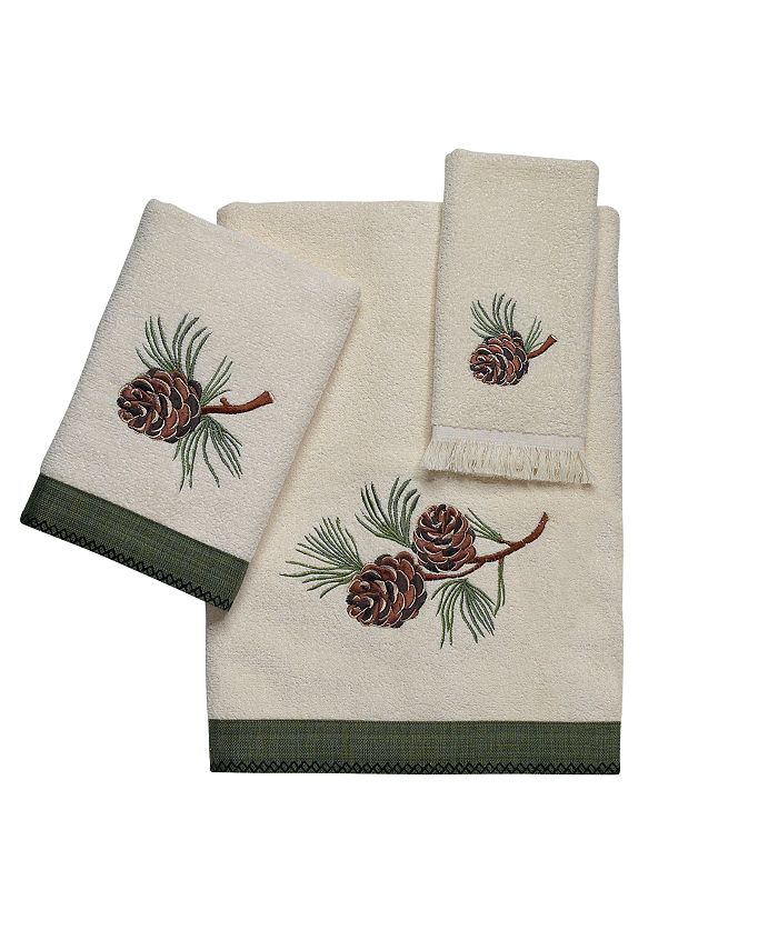 Avanti Pine Creek Embroidered Fingertip Towel Macy's