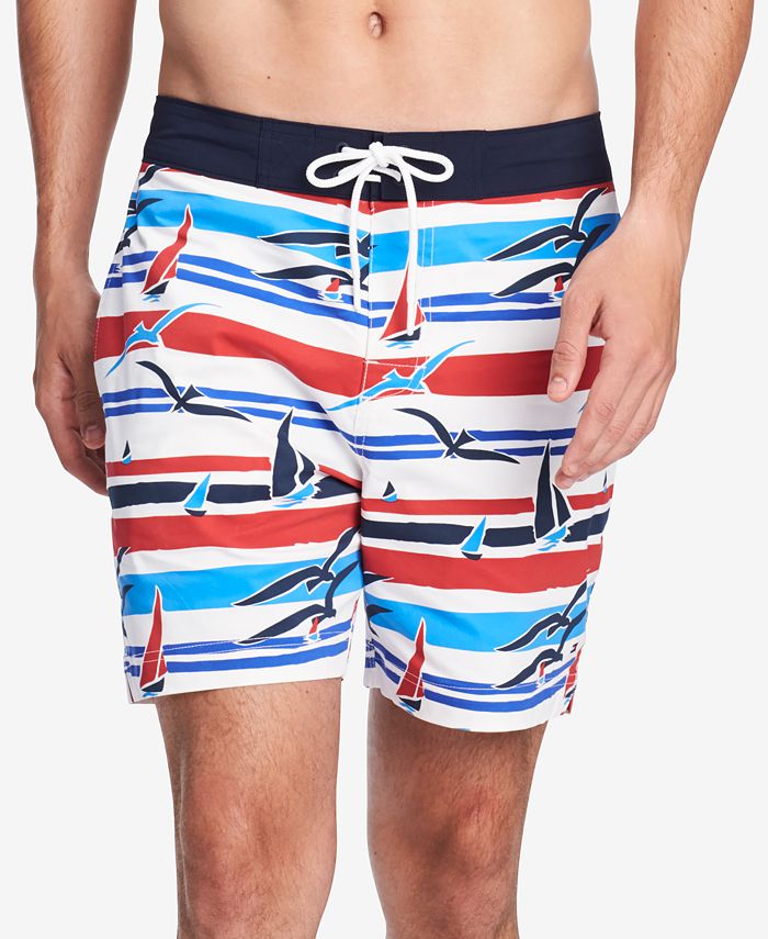 Tommy Hilfiger Mens Point Marina Board Shorts, Created for Macy's ...
