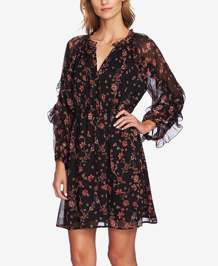 CeCe Ruffled Bohemian Dress Macy's