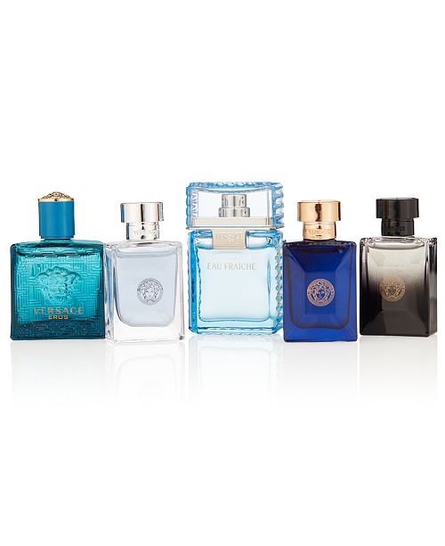 Versace Men's 5Pc. Deluxe Miniature Fragrances Gift Set, Created for