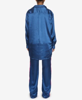 INSPR Natalie Off Duty Satin Tuxedo Pant, Created for Macy's