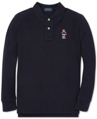 Polo Ralph Lauren - Big Boys Polo Bear Long-Sleeve Cotton Polo