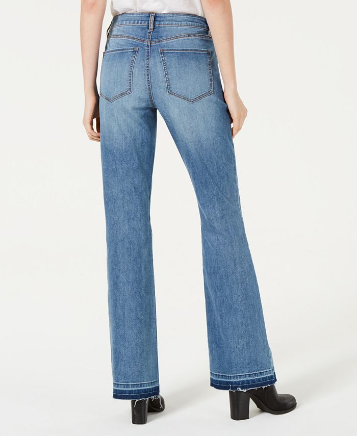Rewash Juniors' Ripped Whiskered Bootcut Jeans - Macy's