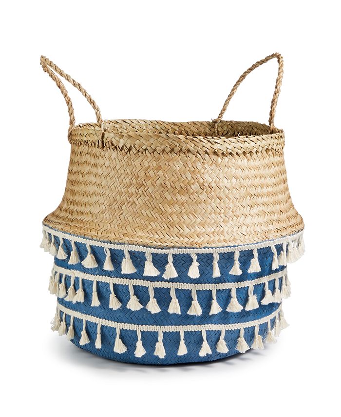 Home Essentials Coastal Fringe Basket Macy's