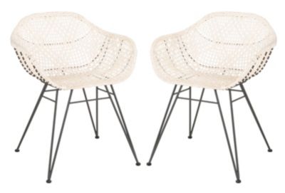 Wynona Leather Woven Dining Chair