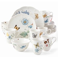 24-Piece Lenox Butterfly Meadow Dinnerware Set only 9.99: eDeal Info