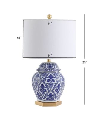 Gretchen 25" Ginger Jar Ceramic,Metal LED Table Lamp