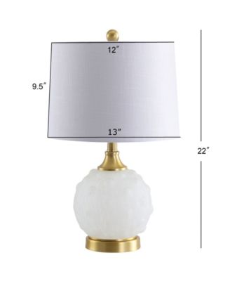 Ilsa 22" Dotted Glass,Metal LED Table Lamp
