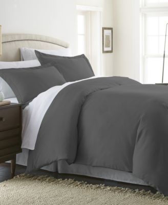 Double Brushed Solid Duvet Cover Set