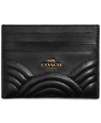 COACH - Deco Quilting Flat Card Case