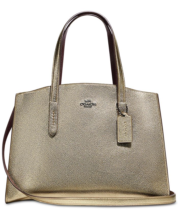 Charlie medium carryall in pebble leather best sale