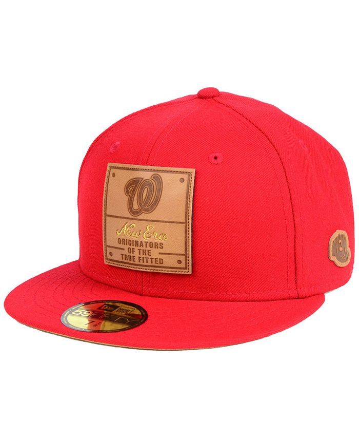 New Era Washington Nationals Vintage Team Color 59FIFTY FITTED Cap ...