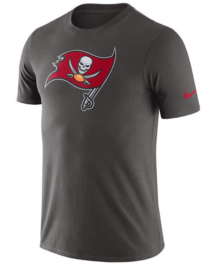 Nike Men's Tampa Bay Buccaneers Dri-Fit Cotton Essential Logo T-Shirt ...