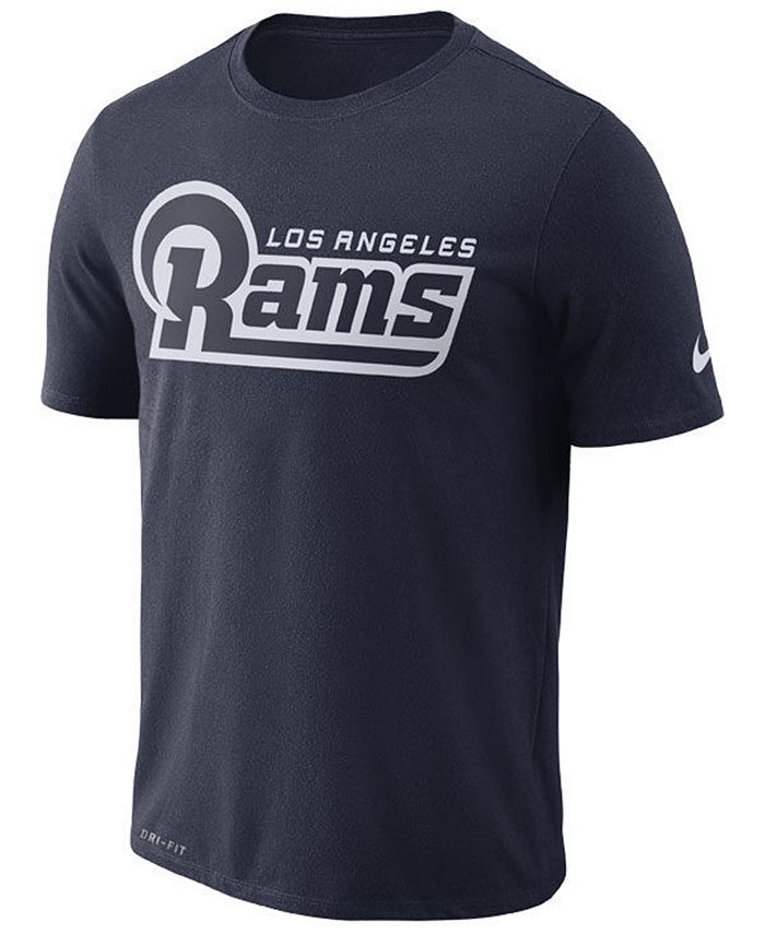 Nike Men s Los Angeles Rams Dri FIT Cotton Essential Wordmark T