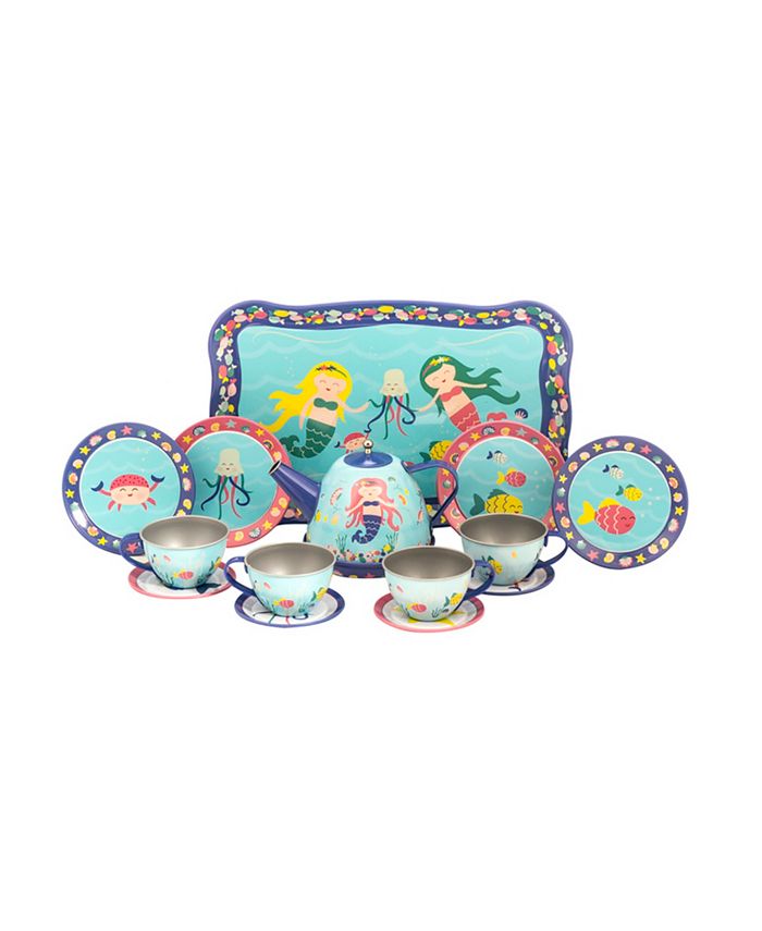 Schylling Mermaid Tin Tea Set Macy's