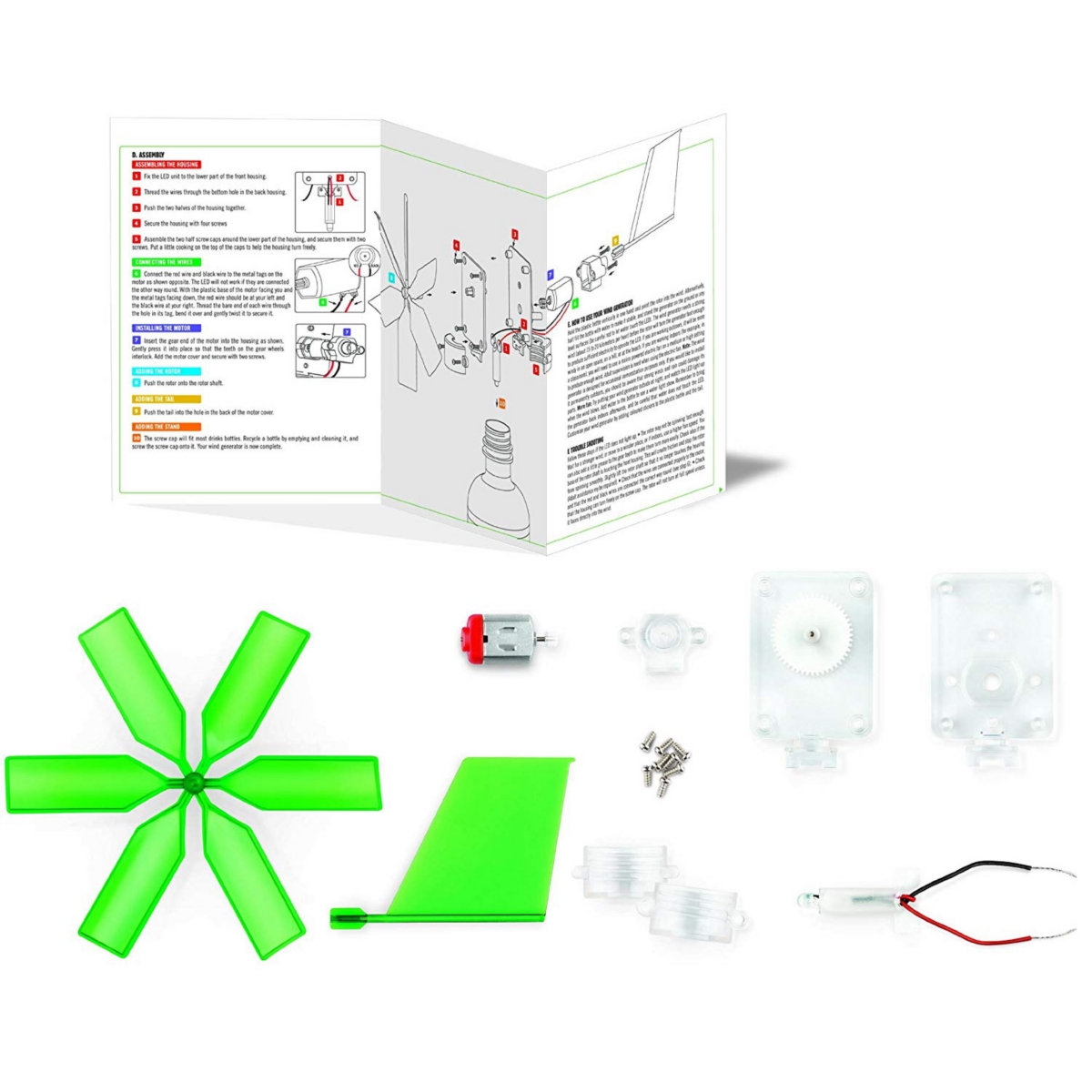 Redbox 4m Green Science Windmill Generator Kit In Multi