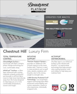 Beautyrest Platinum Preferred Chestnut Hill 14" Luxury Firm Mattress - King