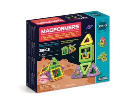 Magformers Space Traveler 35 Piece Magnetic Construction Set