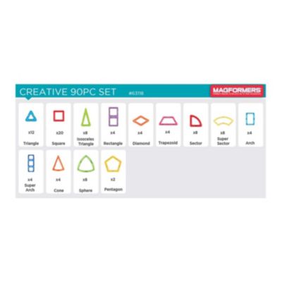Magformers Creative Set 90 Piece Magnetic Construction Set