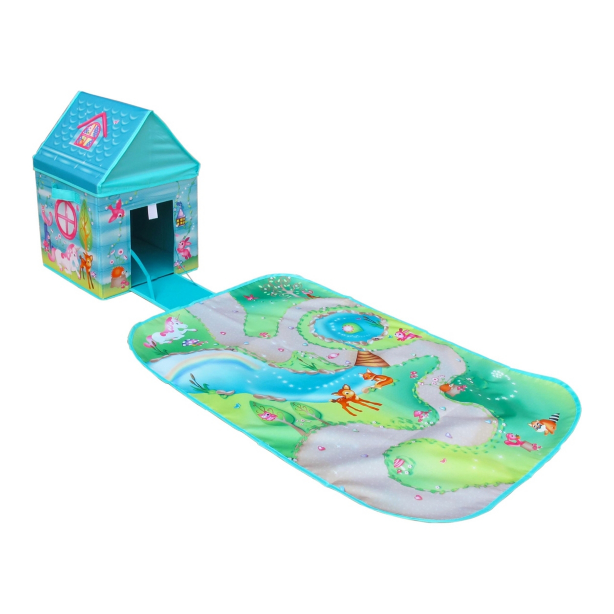 Fun2give Kids' Pop It Up Enchanted Forest Combo Set Play Box With Play Mat And Coloring Set In Multi