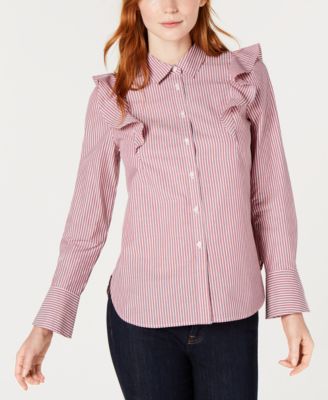 tommy hilfiger ruffle blouse