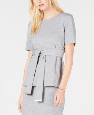 Tommy Hilfiger - Front-Wrap Short-Sleeve Top