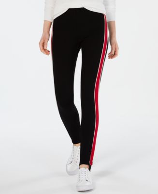 Tommy Hilfiger Racing-stripe Stirrup Pants, Created For Macy's - Macy's