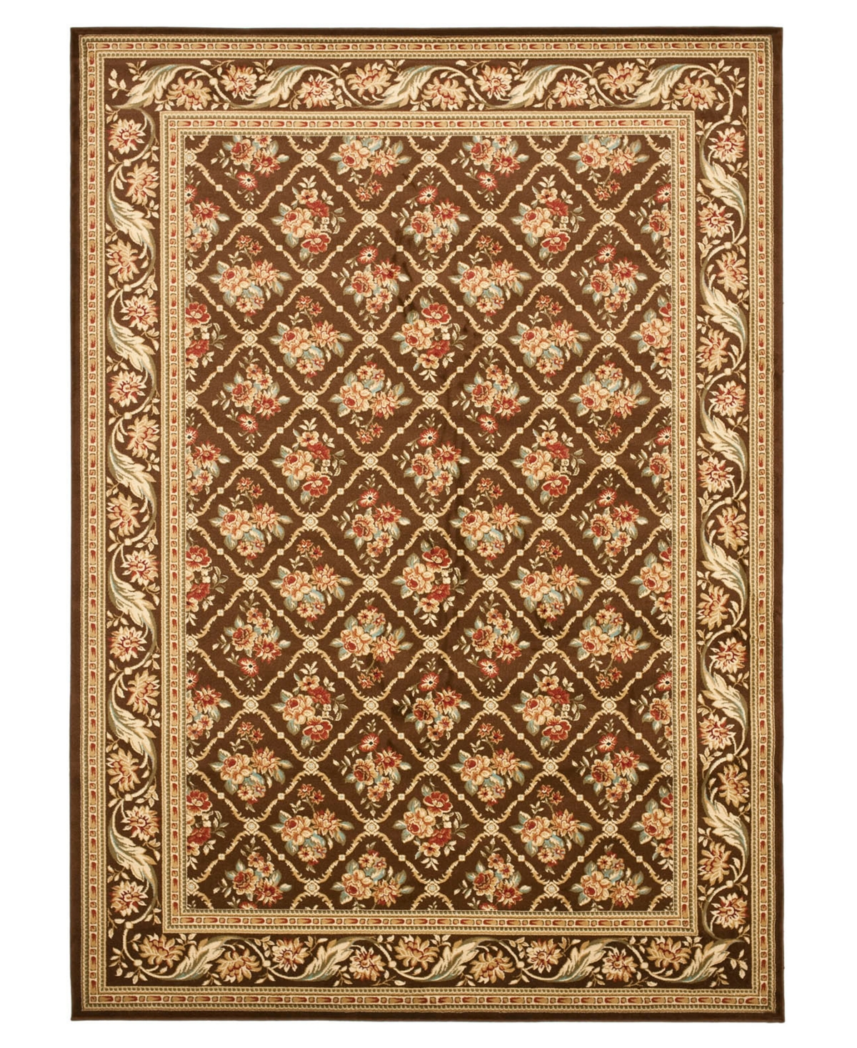 Closeout! Safavieh Area Rug, Lyndhurst LNH556-2525 Brown/Brown 2'3in x 8' Runner Rug at RugsBySize.com