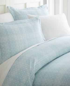 Ienjoy Home Elegant Designs Patterned Duvet Cover Set By The Home Collection, King/cal King In Aqua Polka Dots