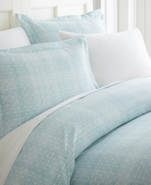 Ienjoy Home Elegant Designs Patterned Duvet Cover Set, King/california King In Aqua Polka Dots