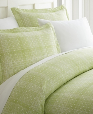 Ienjoy Home Elegant Designs Patterned Duvet Cover Set By The Home Collection, King/cal King In Moss Polka Dot
