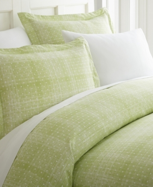 Ienjoy Home Elegant Designs Patterned Duvet Cover Set, King/california King In Moss Polka Dot