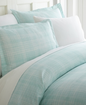 Ienjoy Home Elegant Designs Patterned Duvet Cover Set By The Home Collection, King/cal King In Aqua Thatch