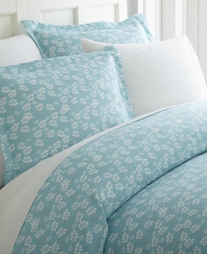 Ienjoy Home Elegant Designs Patterned Duvet Cover Set By The Home Collection, King/cal King In Pale Blue Wheatfield