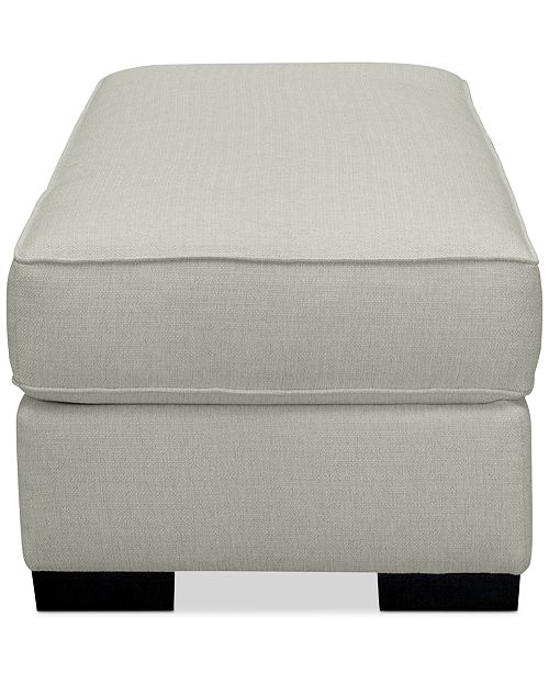 Furniture Ainsley Fabric Ottoman, Created for Macy's Furniture Macy's