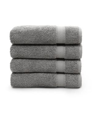 Linum Home Sinemis 4-pc. Hand Towel Set Bedding In Dark Grey