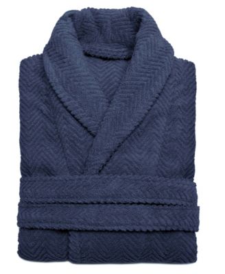 Unisex Herringbone Weave Bath Robe